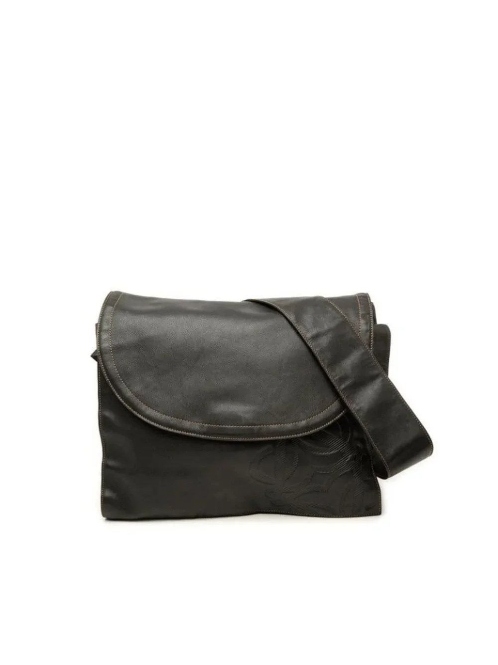 Loewe Anagram Shoulder Bag Black Leather